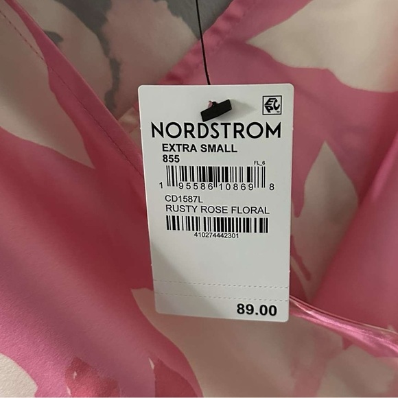 Lulus-Floral Pink Slipdress- size XS-Garden Sweatheart style-NWT-Retail $89 - Picture 7 of 11